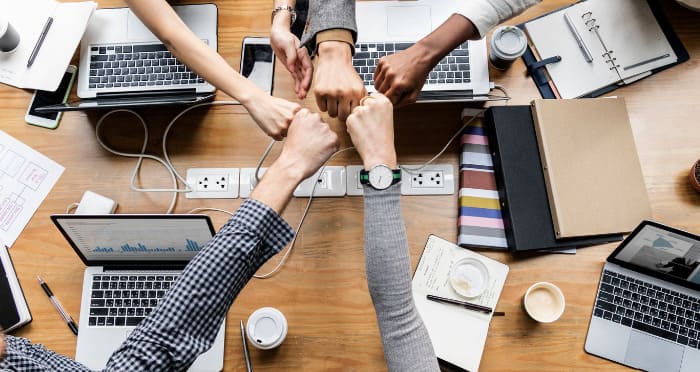 foto de equipo de trabajado